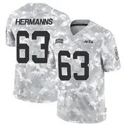 Arctic Camo Men's Grant Hermanns New York Jets Limited 2024 Salute to Service Jersey
