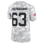 Arctic Camo Men's Grant Hermanns New York Jets Limited 2024 Salute to Service Jersey
