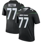 Black Youth Mekhi Becton New York Jets Legend Stealth Color Rush Jersey