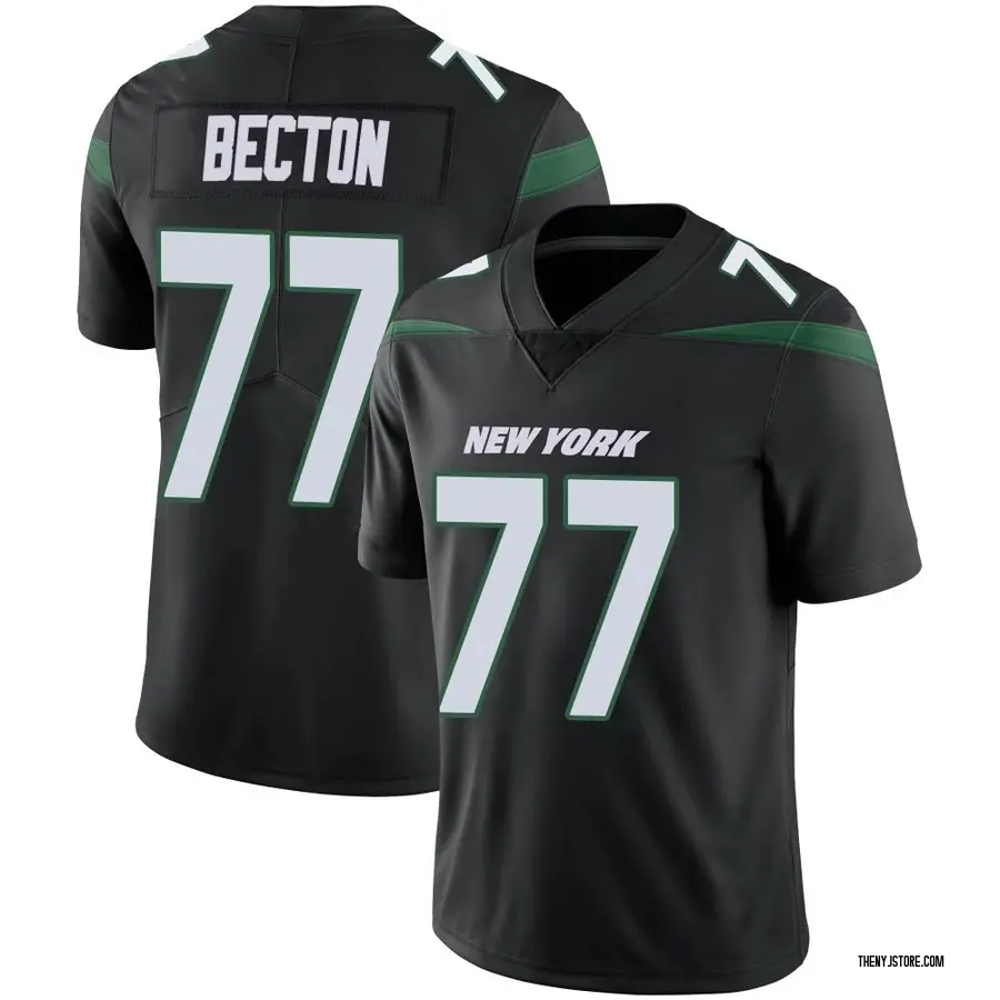 Black Youth Mekhi Becton New York Jets Limited Stealth Vapor Jersey
