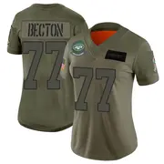 Camo Women's Mekhi Becton New York Jets Limited 2019 Salute to Service Jersey
