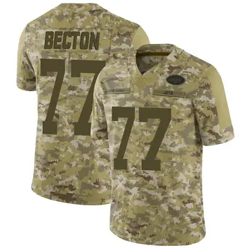 Camo Youth Mekhi Becton New York Jets Limited 2018 Salute to Service Jersey