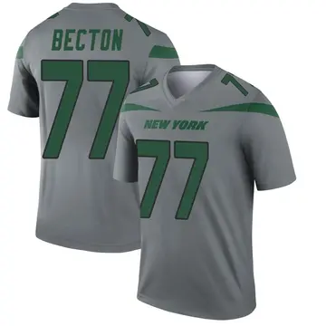 Gray Youth Mekhi Becton New York Jets Legend Inverted Jersey