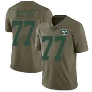 Green Men's Mekhi Becton New York Jets Limited 2017 Salute to Service Jersey