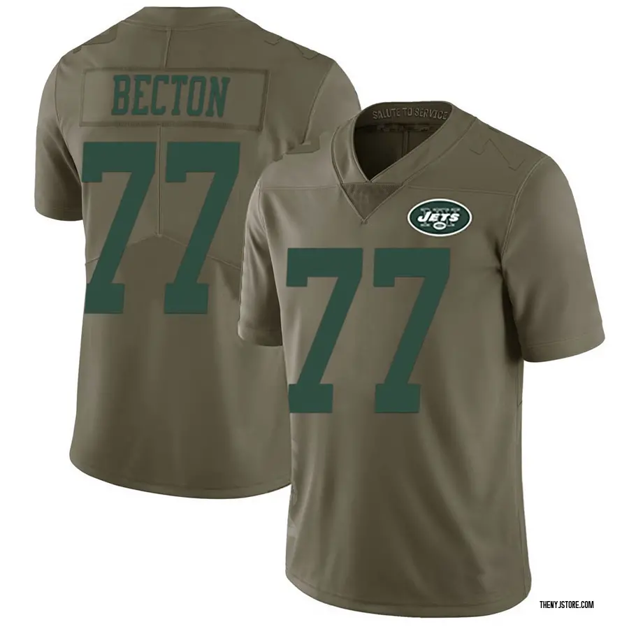 Green Men's Mekhi Becton New York Jets Limited 2017 Salute to Service Jersey