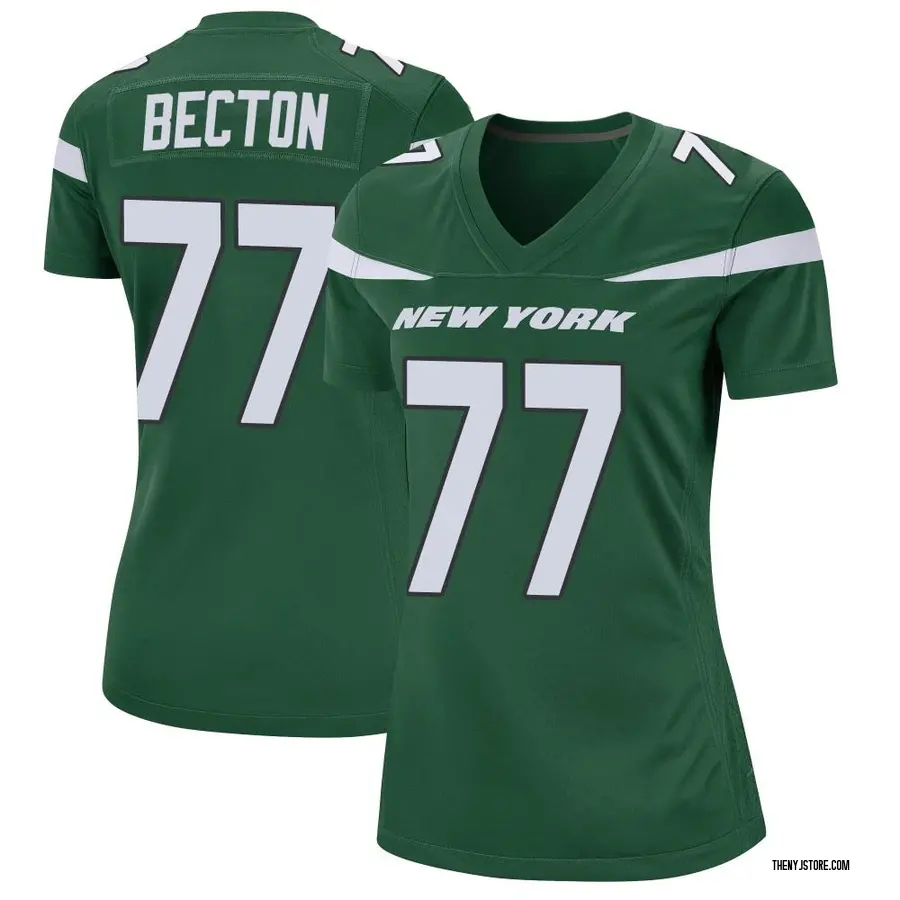 Green Women's Mekhi Becton New York Jets Game Gotham Jersey