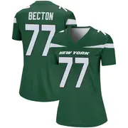 Green Women's Mekhi Becton New York Jets Legend Gotham Player Jersey
