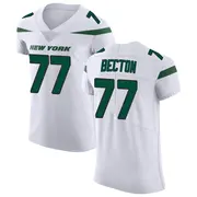 White Men's Mekhi Becton New York Jets Elite Spotlight Vapor Untouchable Jersey