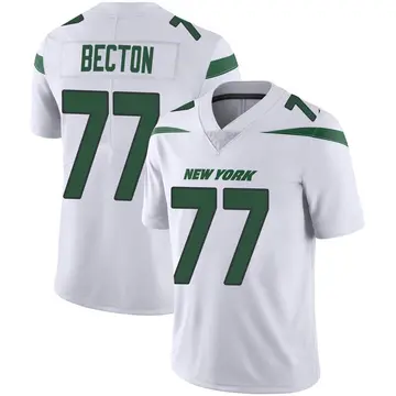 White Men's Mekhi Becton New York Jets Limited Spotlight Vapor Jersey